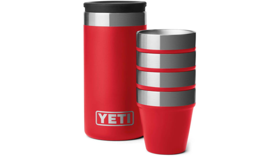 Yeti Shot Glasses And Case, Rescue Red, 21071502946