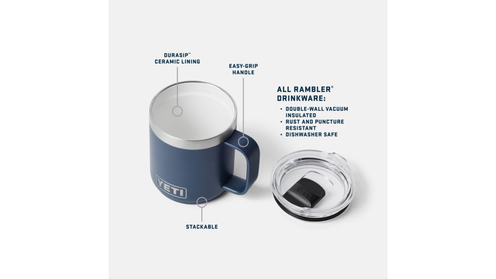 Yeti Rambler 10 oz Stackable Mug w/Durasip Ceramic Lining