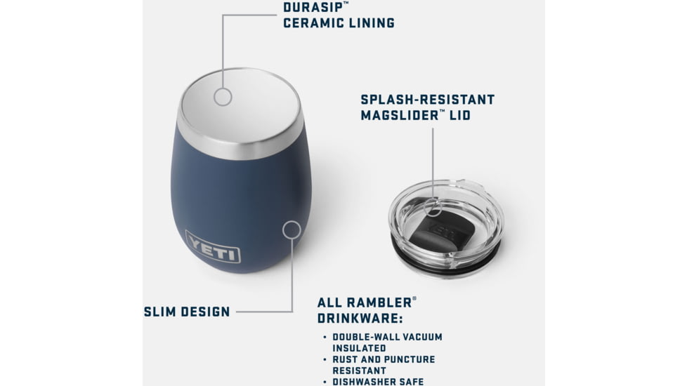 Yeti Rambler 10 oz Wine Tumbler w/DuraSip Ceramic Lining