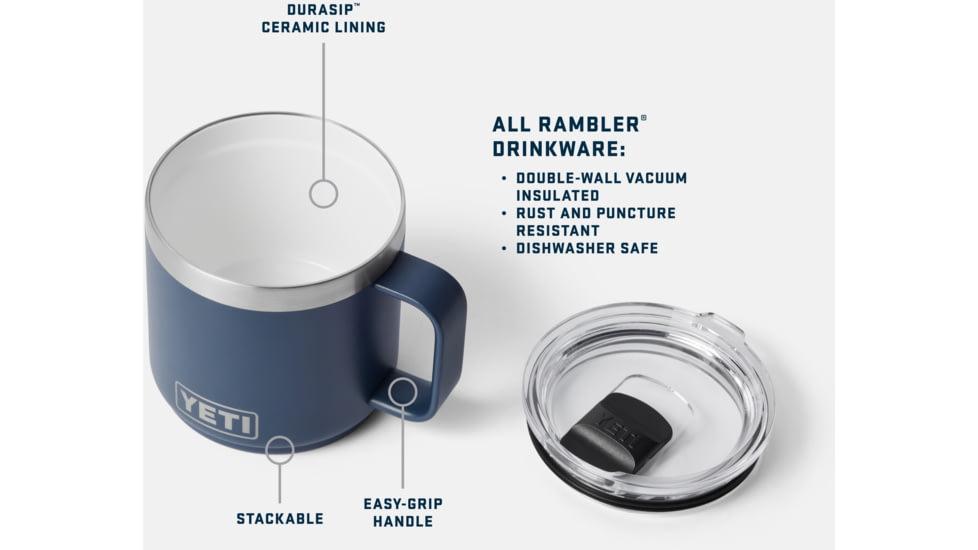 Yeti Rambler 14 oz Stackable Mug w/Durasip Ceramic Lining