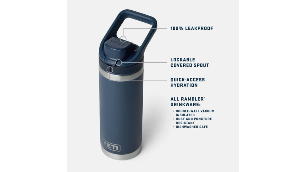 Yeti Rambler 18 oz Water Bottle w/Chug Cap