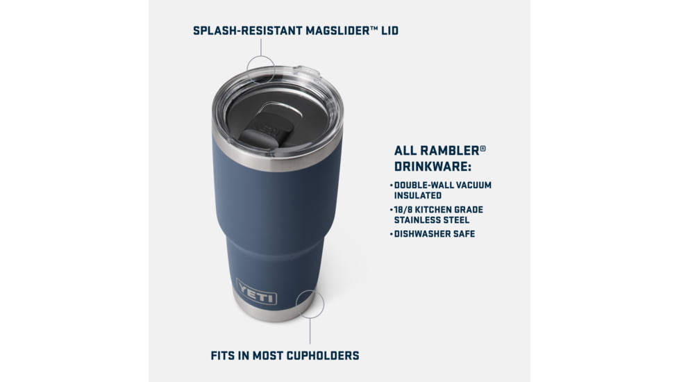 Yeti Rambler 30oz Tumbler w/ Magslider Lid, Ridgeline, 21071507649