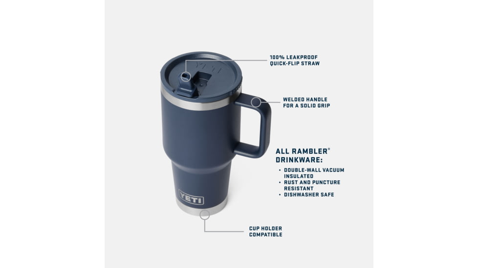 Yeti Rambler 30 oz Travel Straw Mug