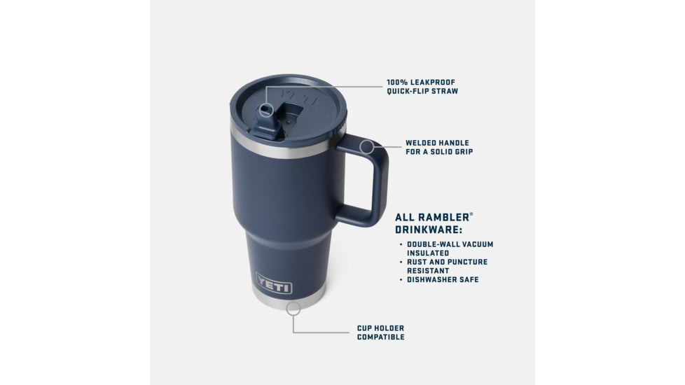 Yeti Rambler 30 oz Travel Straw Mug
