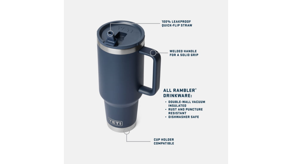 Yeti Rambler 40 oz Travel Straw Mug