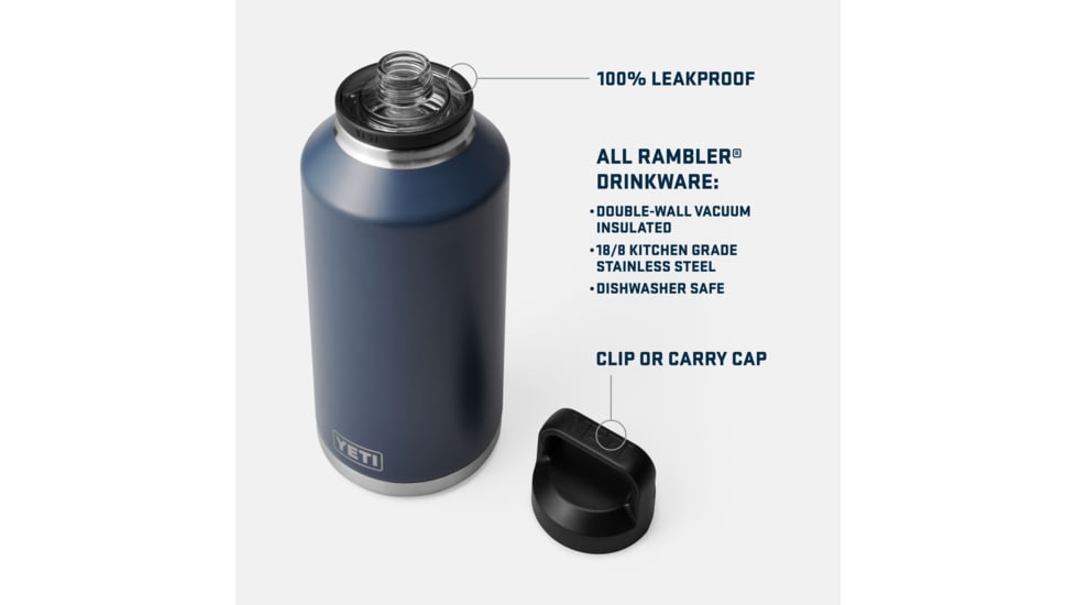 Yeti Rambler 64 oz Water Bottle w/Color-Matched Chug Cap