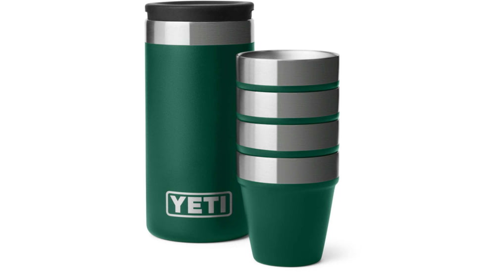 Yeti YETI Shot Glasses &amp; Case BF, Black Forest Green, 21071505997