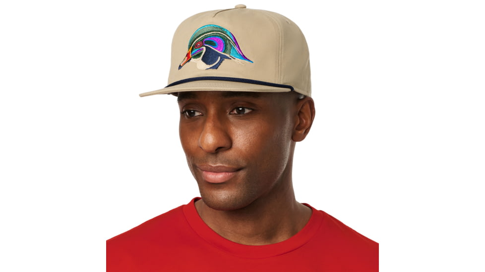 Yeti Wood Duck Flat Brim Rope Hat