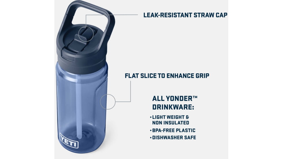 Yeti Yonder 0.6L C Straw Bottle, Navy, 21071502485