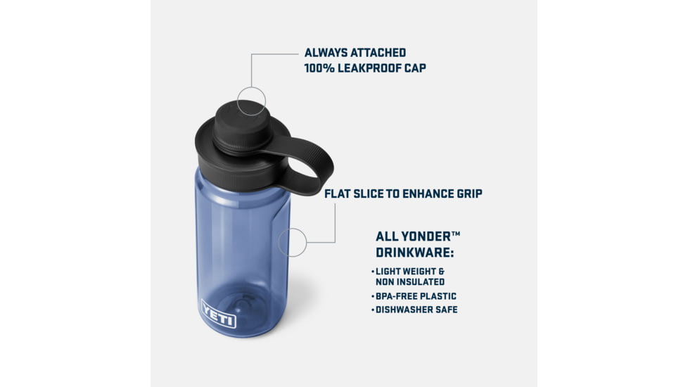 Yeti Yonder 0.6L Tether Bottle, Navy, 0.6 Liter, 21071502336