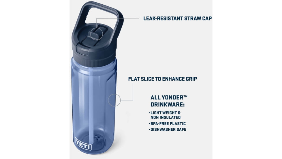 Yeti Yonder 0.75L C Straw Bottle, Navy, 21071502486