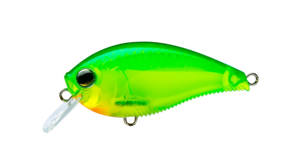 Yo-Zuri 3DB Crank 1.5 Squarebill Lure, 60mm, Green Back Chartreuse, R1352 GCL