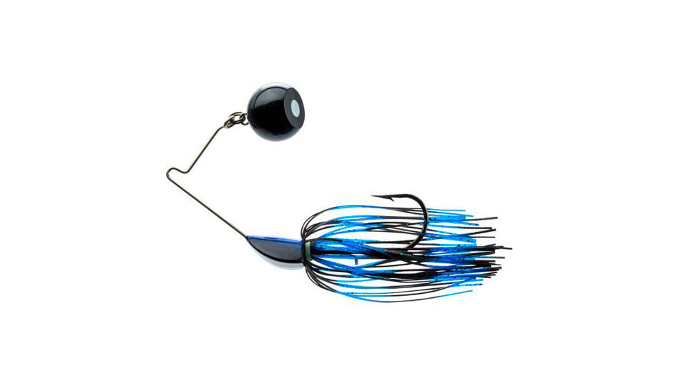 Yo-Zuri 3DB Kunckle Bait Spinnerbait, Black Blue, 1/4oz, R1327-BLB