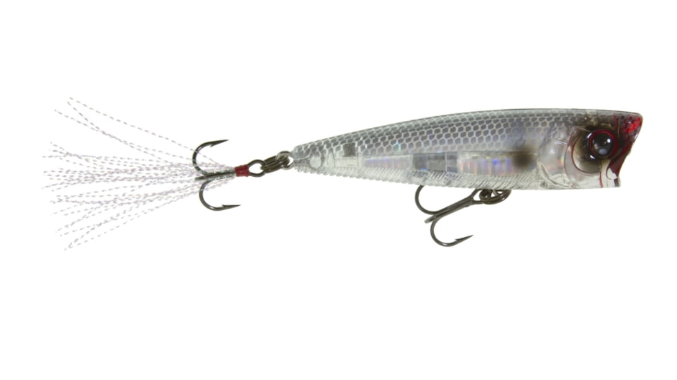 Yo-Zuri 3DB Popper Lure, 75mm, Prism Ghost Shad, R1101 PGSH