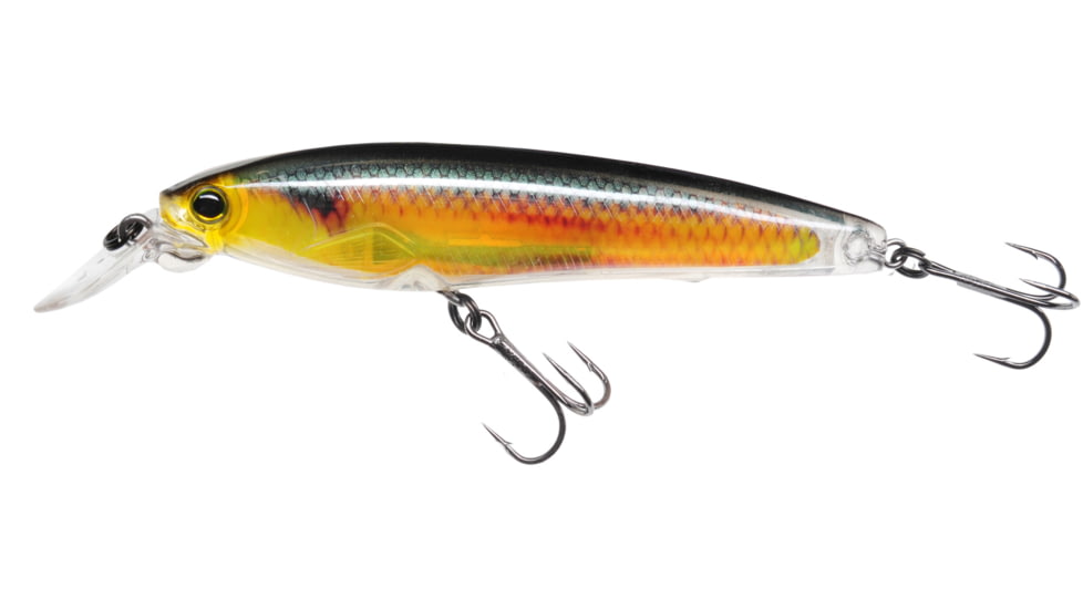 Yo-Zuri 3Dr Minnow, Suspending, 6ft, Real Golden Shiner, 4in, 9/16oz, #4 Hook, R1309RGSN