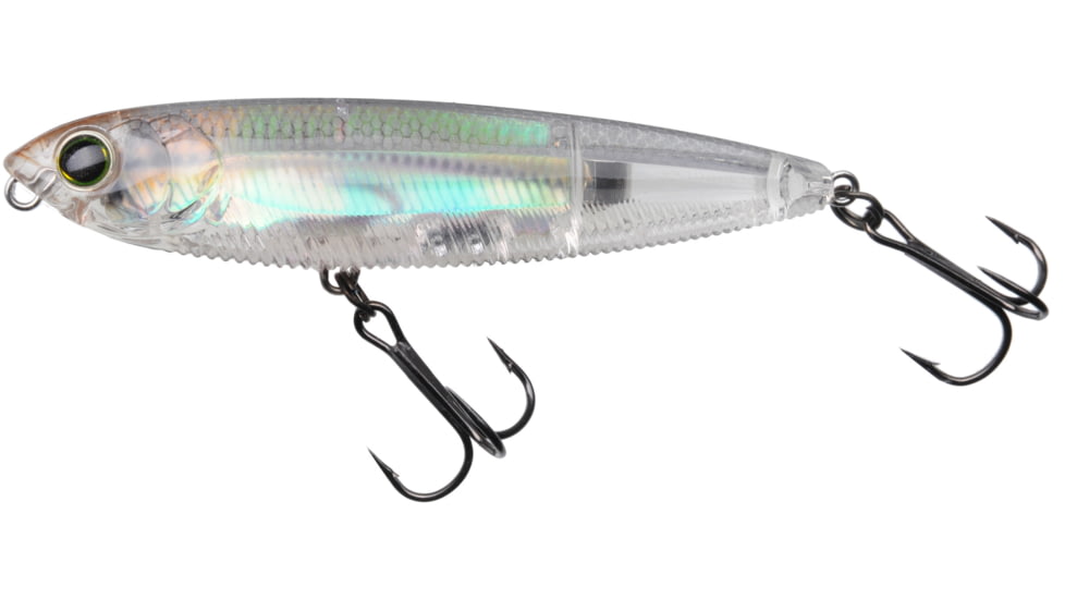 Yo-Zuri 3Dr Pencil Floating, Real Glass Minnow, 4in, 9/16oz, #4 Hook, R1307RGLM