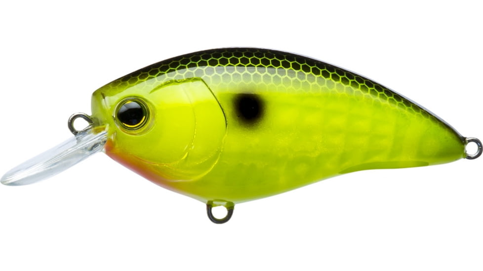 Yo-Zuri 3DR-X Crank Shallow Runner Lure, 50mm, Black Back Chartreuse, R1440 BLCL
