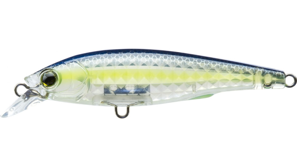Yo-Zuri 3DR-X Jerkbait Suspending Lure, 80mm, Ghost Sexy Shad, R1437 GSSS