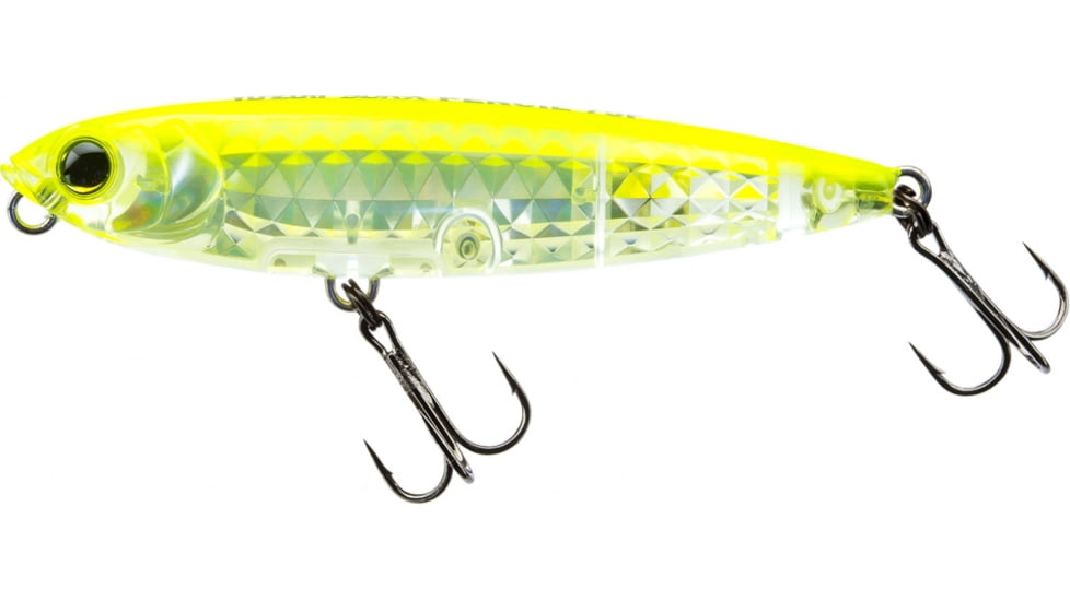 Yo-Zuri 3DR-X Pencil Lure, 75mm, Prism Chartreuse Silver, R1434 PCLS