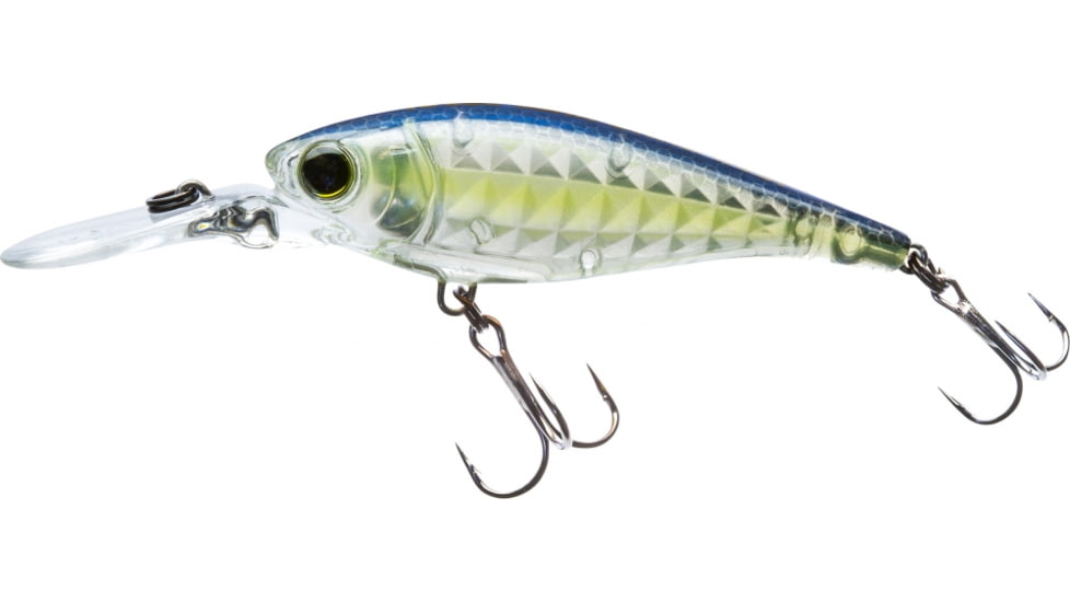 Yo-Zuri 3DR-X Shad Suspending Lure, 60mm, Ghost Sexy Shad, R1438 GSSS