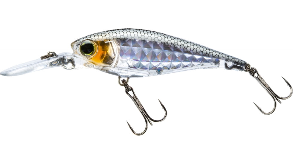 Yo-Zuri 3DR-X Shad Suspending Lure, 60mm, Prism Ghost Shad, R1438 PGSH