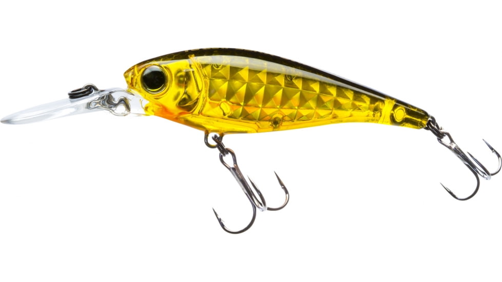 Yo-Zuri 3DR-X Shad Suspending Lure, 60mm, Prism Gold/Black, R1438 PGBL