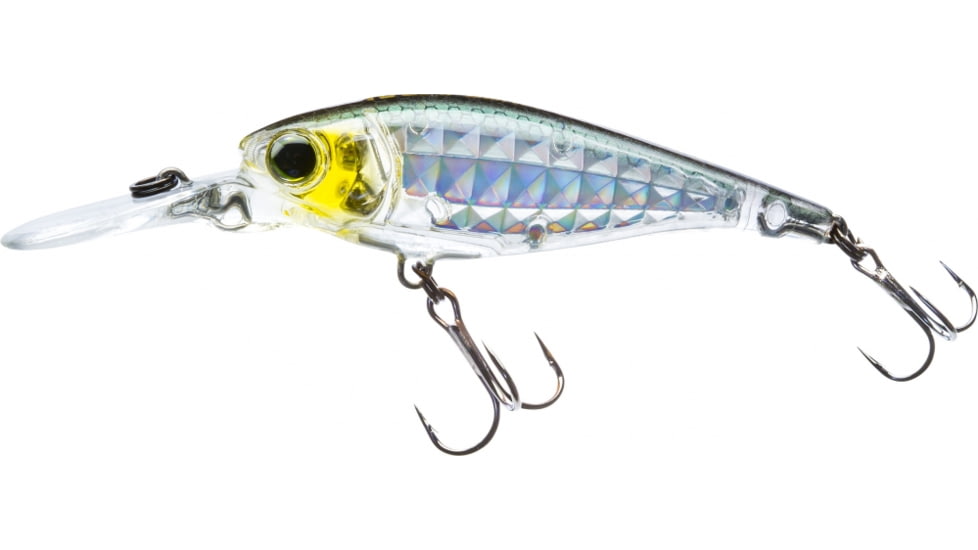 Yo-Zuri 3DR-X Shad Suspending Lure, 60mm, Prism Silver/Black, R1438 PSBL