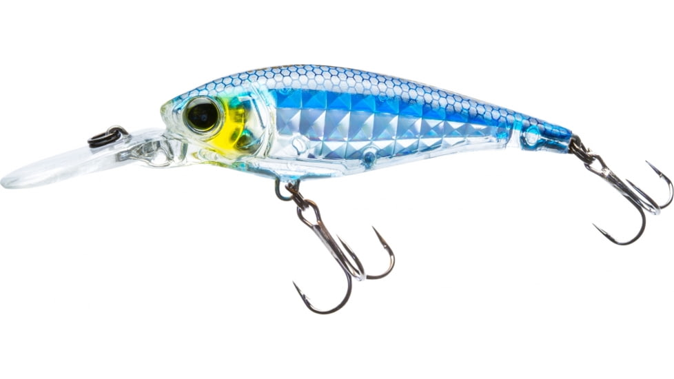 Yo-Zuri 3DR-X Shad Suspending Lure, 60mm, Prism Silver/Blue, R1438 PSB