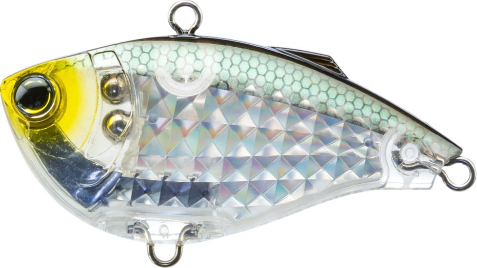 Yo-Zuri 3DR-X Vibe Sinking Lure, 60mm, Prism Silver/Black, R1439 PSBL