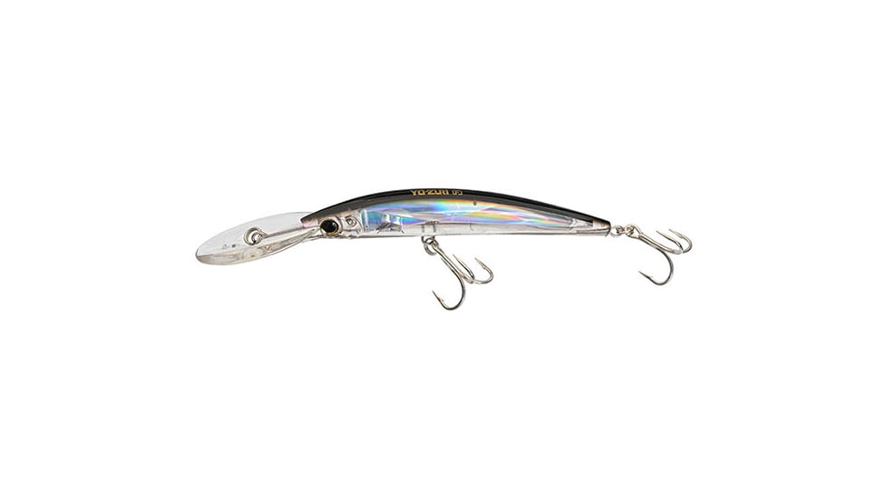 Yo-Zuri Crystal 3D Minnow Deep Diver Luge, 130mm, Silver/Black, F1153 C4
