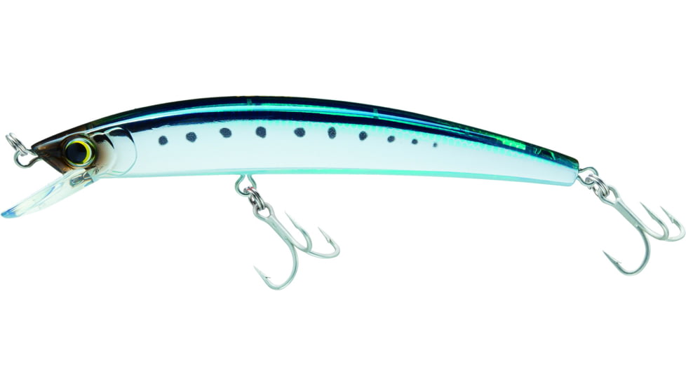 Yo-Zuri Crystal Minnow, 4 3/8in, 7/16 oz, Holographic Blueback Sardine, Floating, R1124HSIW