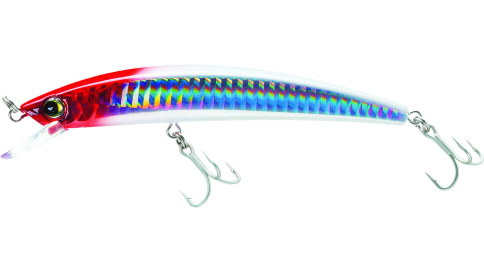 Yo-Zuri Crystal Minnow, 5 1/4in, 5/8 oz, Holographic Red Head Floating, R1125HRH