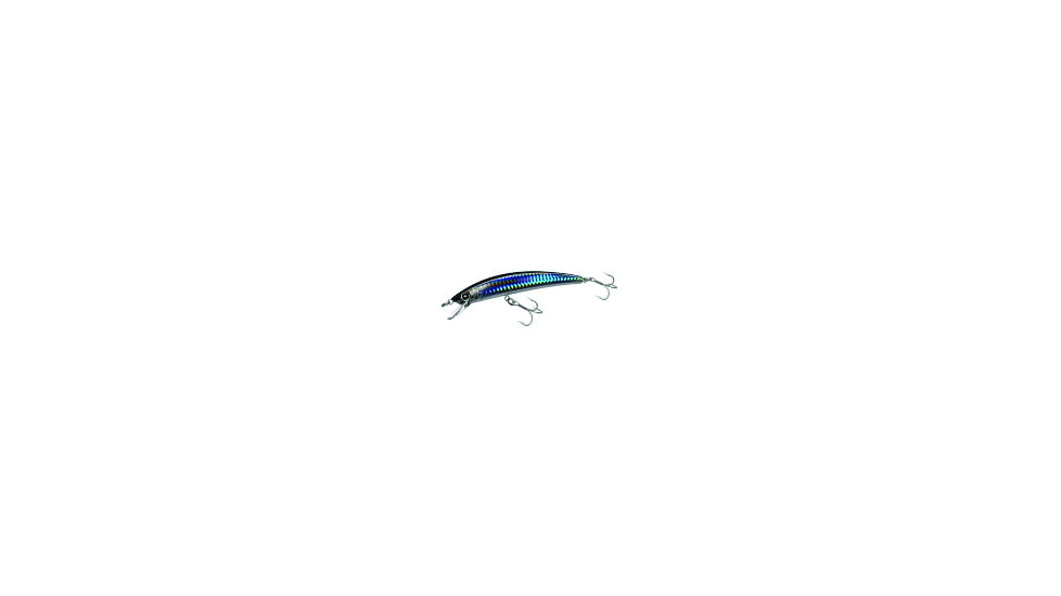Yo-Zuri Crystal Minnow, 5 1/4in, 5/8 oz, Silver Black, Floating, R1125C4