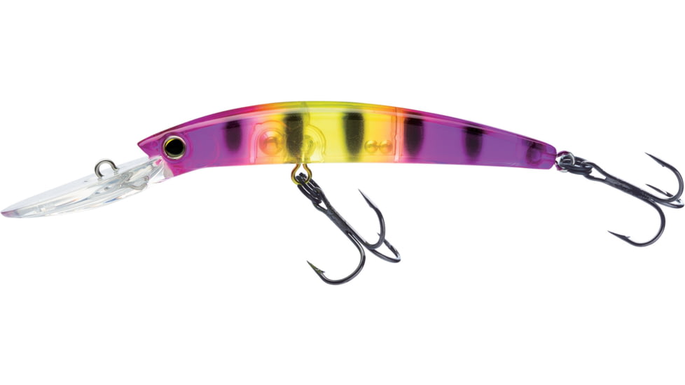 Yo-Zuri Crystal Minnow Deep Diver Walleye, Floating, Acid Perch, 5-1/4in, 7/8oz, #2 Hook, R1301APC