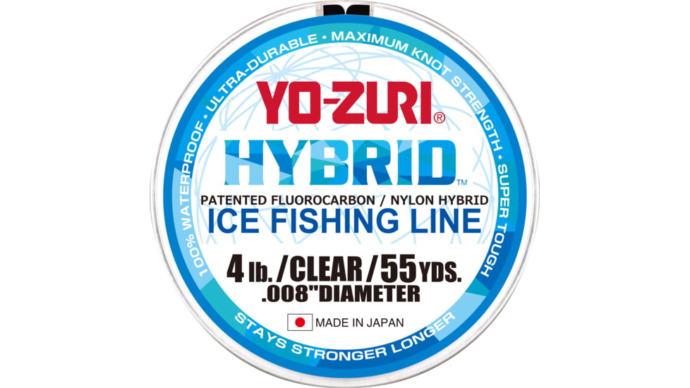 Yo-Zuri Hybrid Ice Line, Clear, 6lb 55Yd, 6HBICE55YDCL