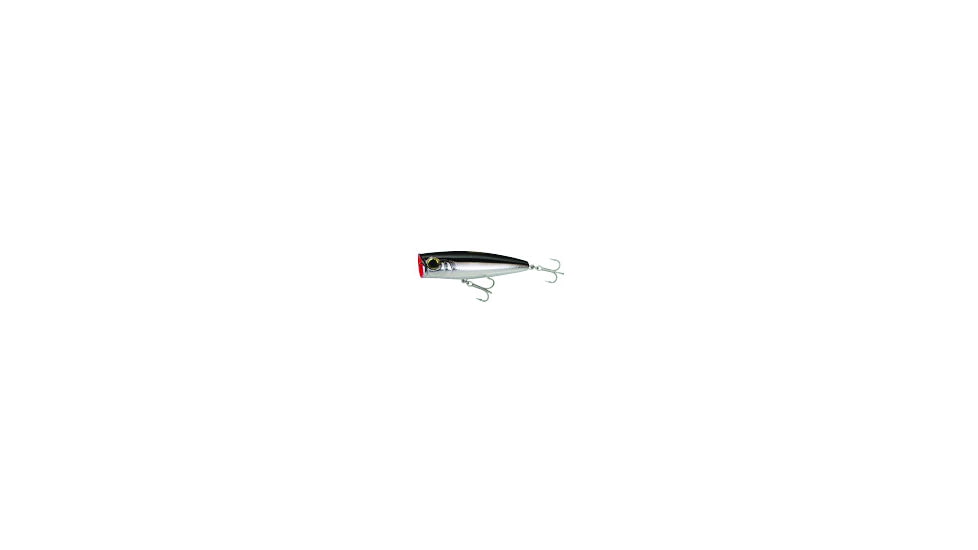 Yo-Zuri Hydro Popper, 4 3/4in, 1 1/2 oz, Black Silver Floating, R1152CSBL