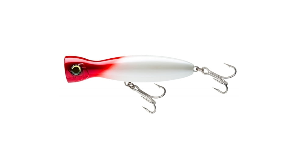 Yo-Zuri Mag Popper Pearl Red Head Lure, 4.125in, F659-PRH