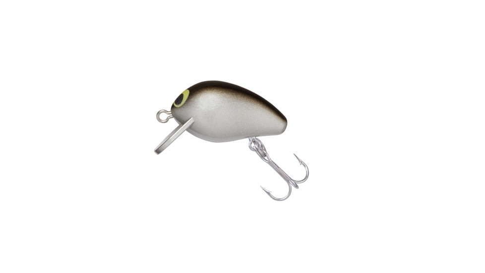 Yo-Zuri Snap Beans Sinking Crankbait 1/16oz, 1in, 1-2 Feet, 12 Hooks, Silver/Black, R1217SBL