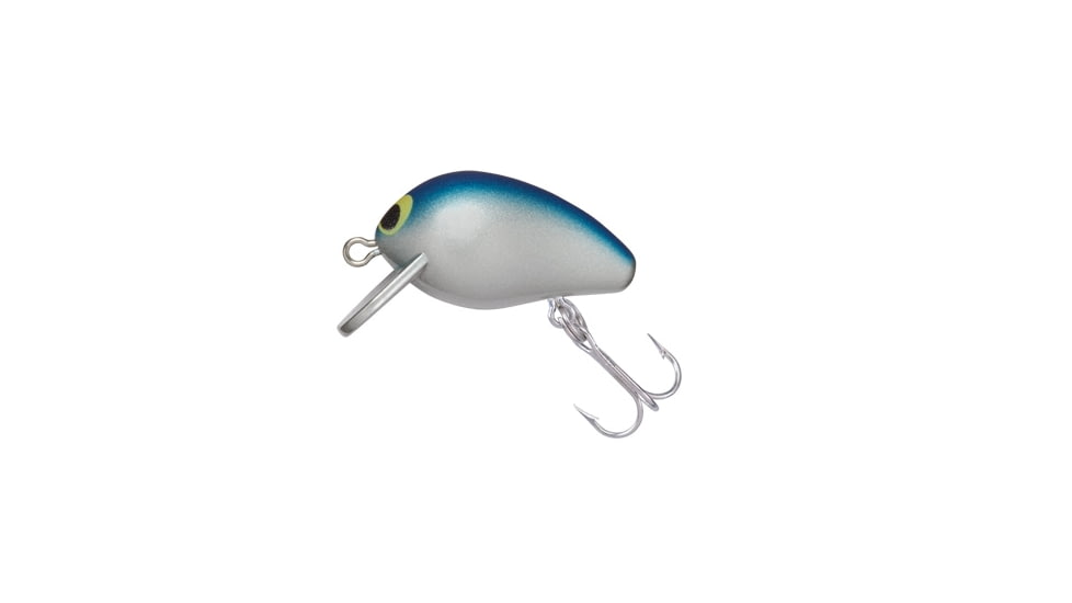 Yo-Zuri Snap Beans Sinking Crankbait 1/16oz, 1in, 1-2 Feet, 12 Hooks, Silver/Blue, R1217B