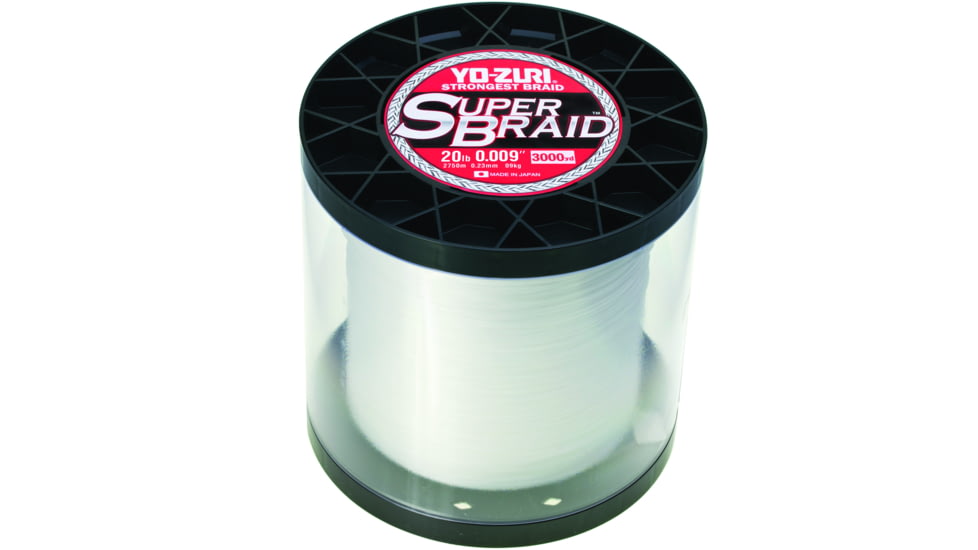 Yo-Zuri SuperBraid Line 20lb 3000yd White, YZ SB 20LB WH 3000YD