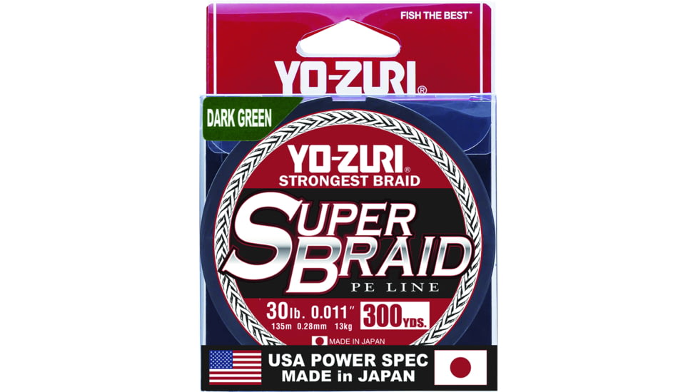 Yo-Zuri SuperBraid Line 30lb 300yd Dark Green Boxed, YZ SB 30LB DG 300YD