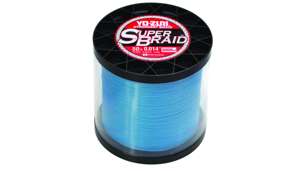 Yo-Zuri SuperBraid Line 50lb 3000yd Blue, YZ SB 50LB BL 3000YD