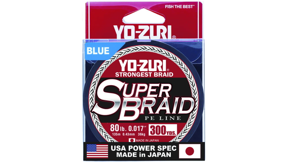 Yo-Zuri SuperBraid Line 80lb 300yd Blue Boxed, YZ SB 80LB BL 300YD