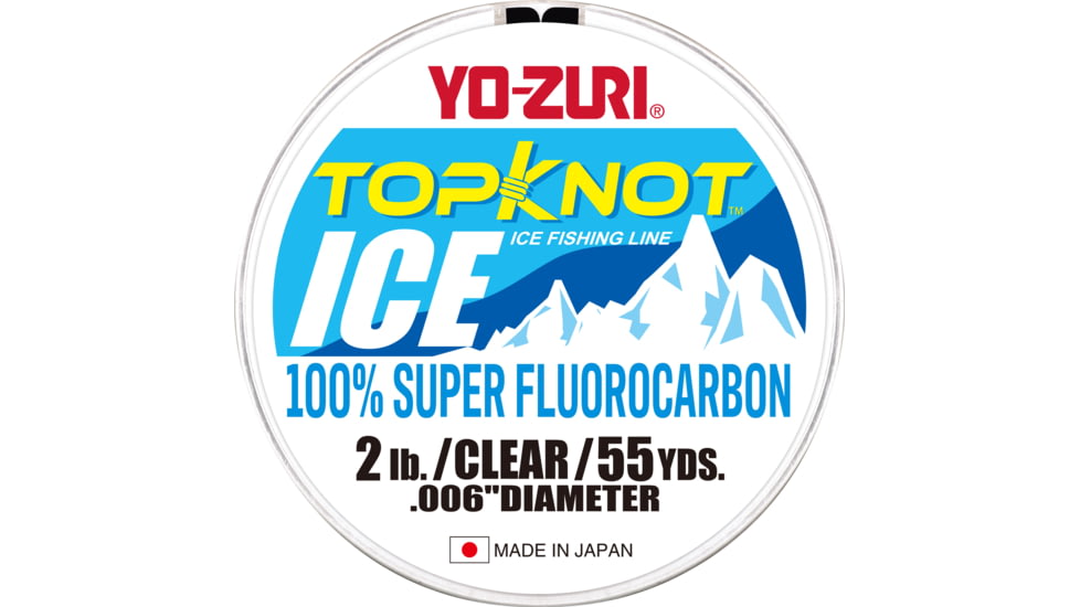 Yo-Zuri Top Knot Ice Line NCL 55Yd, 4lb, TKICE4LBNCL55YD