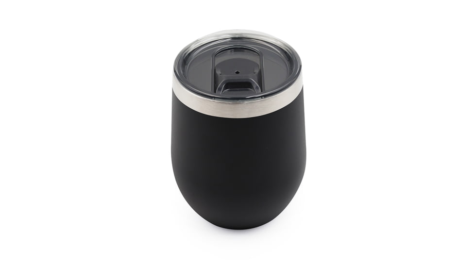 Yukon Outfitters 10oz Wine Tumbler, Black, YOWT10BLK