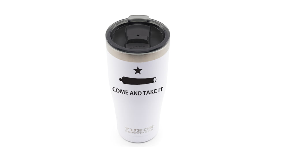 Yukon Outfitters 20oz Tumbler, Come and Take it, White, MGYT20WHTCATI