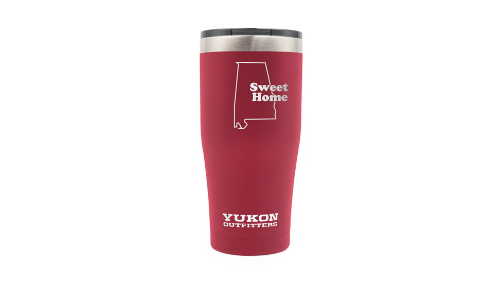 Yukon Outfitters 20oz Tumbler, Crimson with Sweet Home AL engraving, YO20CRIMSONHOME