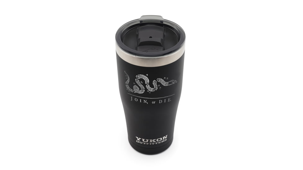 Yukon Outfitters 20oz Tumbler, Join or Die, Black, MGYT20BLKJD