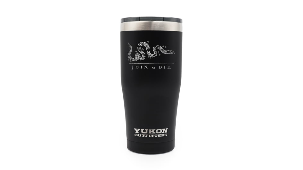 Yukon Outfitters 20oz Tumbler, Join or Die, Black, MGYT20BLKJD