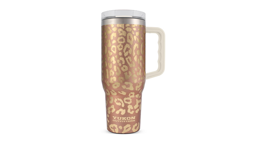 Yukon Outfitters 40oz Tumbler Handle, Rose Gold Leopard, YH40RGL